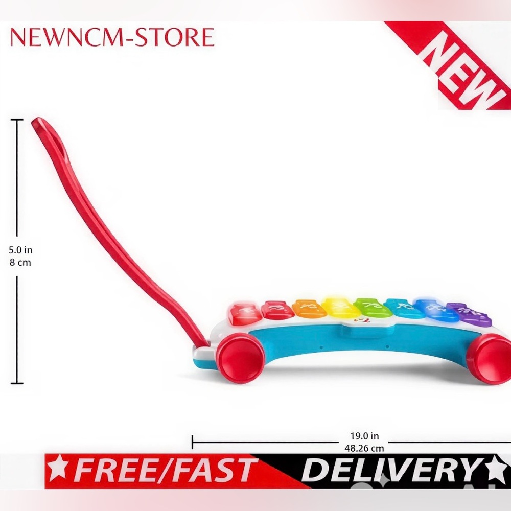 Fisher-Price Baby to Toddler Learning Toy Giant Light-Up Xylophone with Music